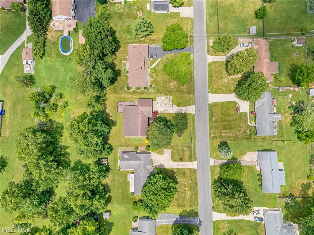 8160 Joyce Road Broadview Heights, OH 44147 - Photo 37 of 45 Aerial perspective showcasing multiple properties along a paved residential road