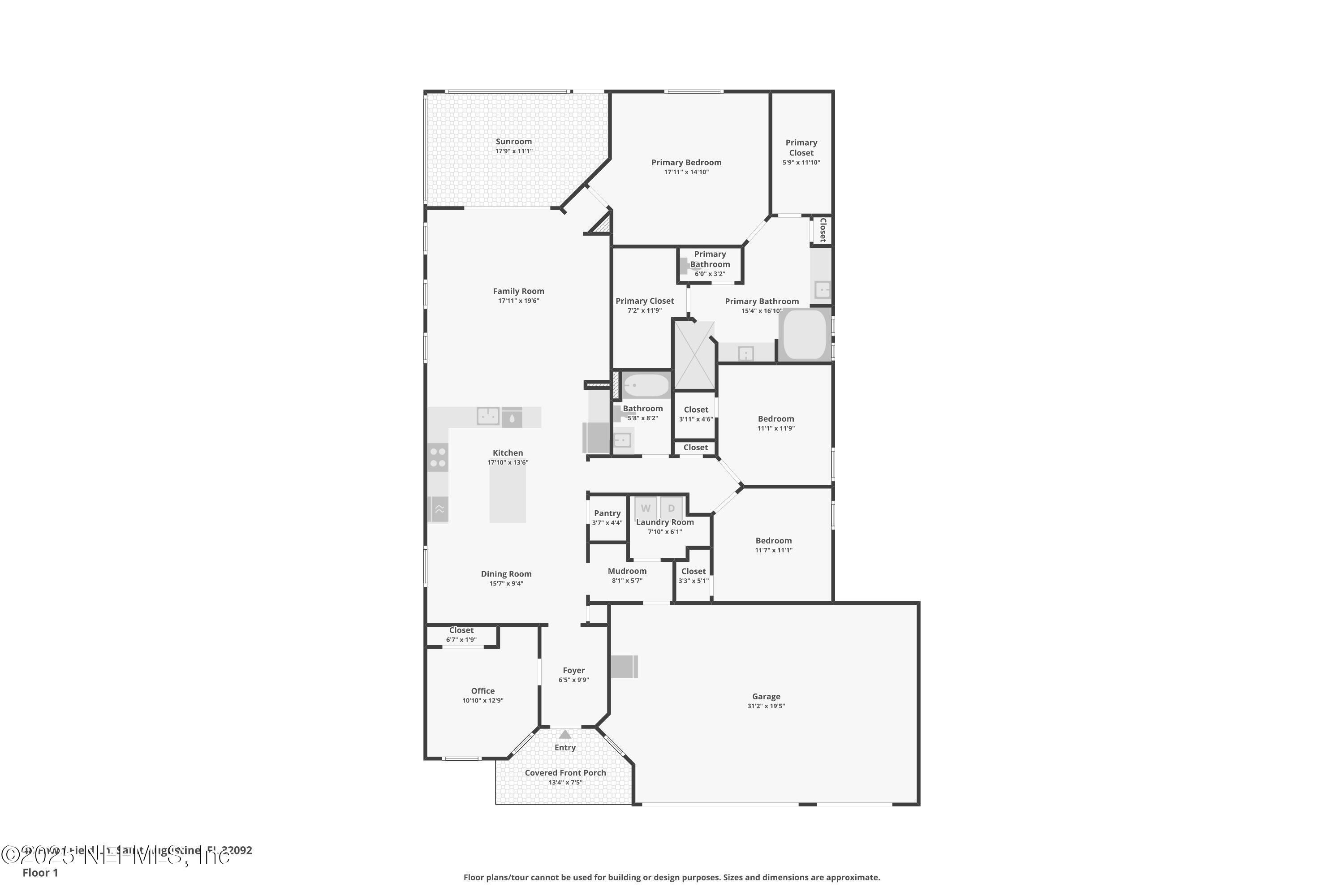 48 Fawn Field Lane St. Augustine, FL 32092 - Photo 73 of 73 a picture of a floor plan