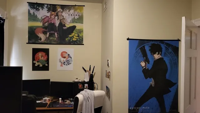 a room with lots of different colored cloths