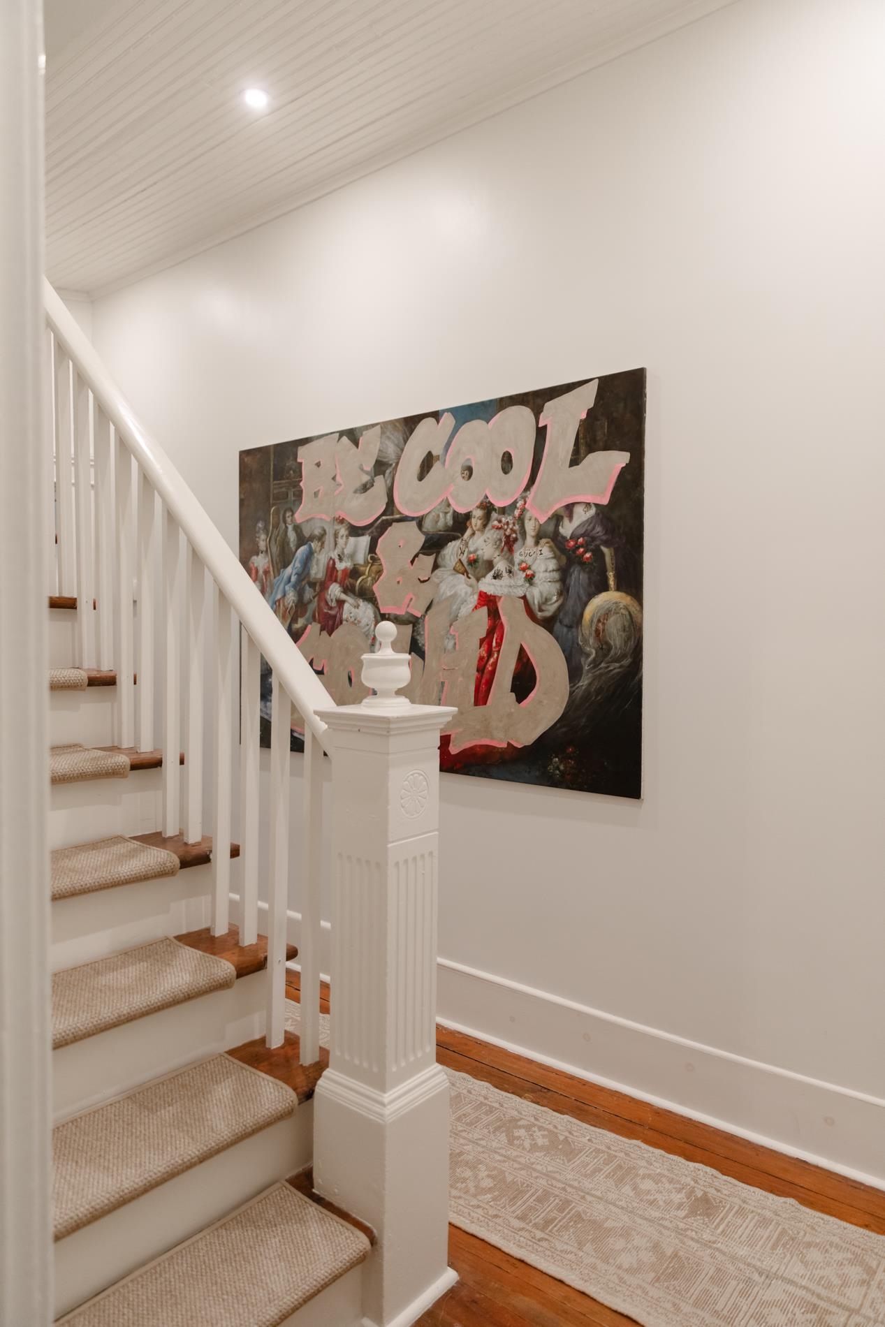232 West Poplar Avenue Collierville, TN 38017 - Photo 20 of 36 Staircase with wood finished floors and recessed lighting