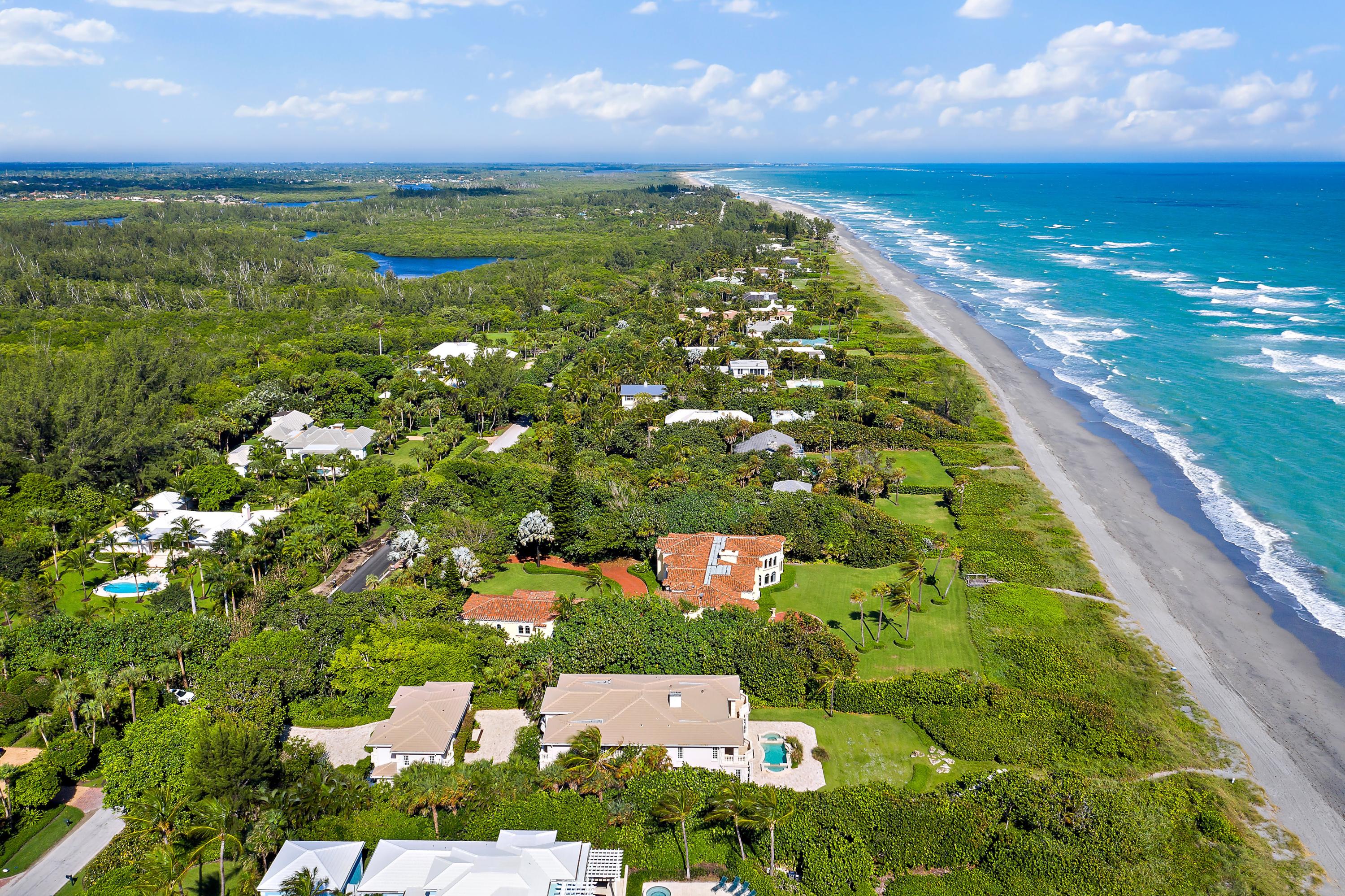 19 North Beach Road Hobe Sound, FL 33455 - Photo 4 of 75 Aerial looking N
