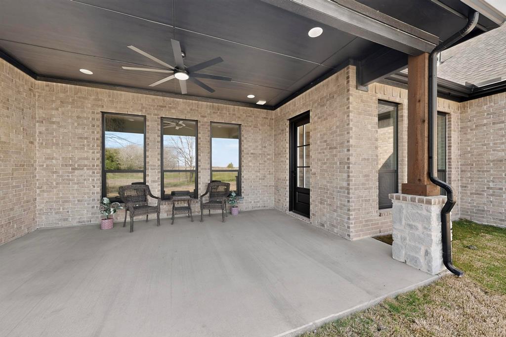 4961 County Road 1098 Celeste, TX 75423 - Photo 34 of 40 View of patio / terrace featuring a ceiling fan