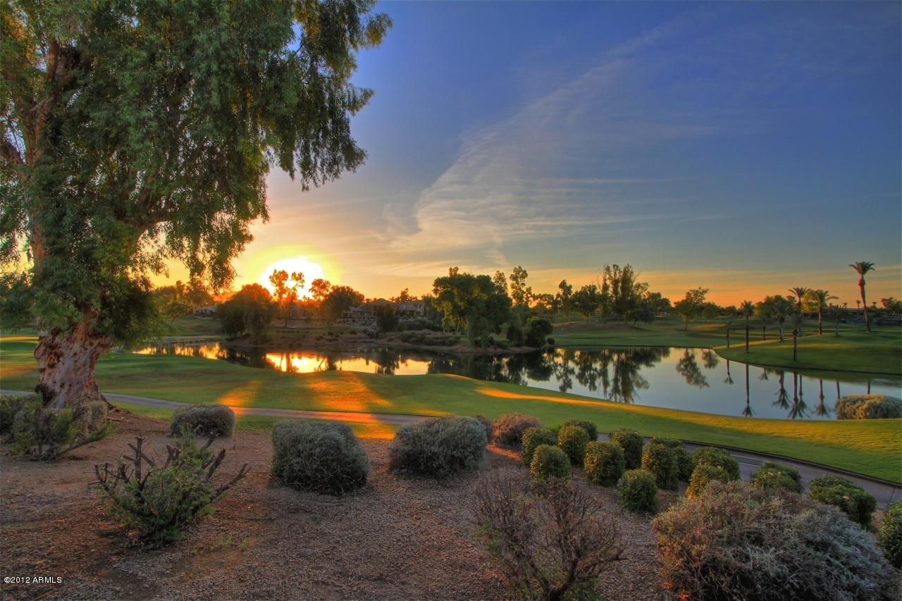 7425 East Gainey Ranch Road, Unit 24 Scottsdale, AZ 85258 - Photo 1 of 25 Actual view from backyard