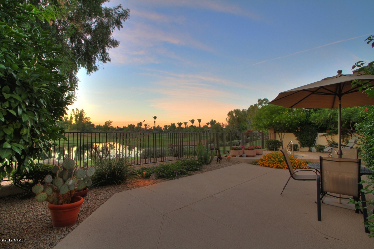 7425 East Gainey Ranch Road, Unit 24 Scottsdale, AZ 85258 - Photo 6 of 25 Rear patio view