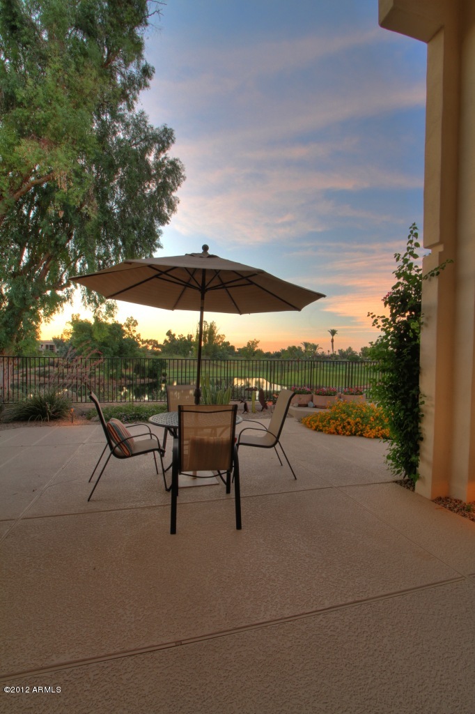 7425 East Gainey Ranch Road, Unit 24 Scottsdale, AZ 85258 - Photo 8 of 25 Morning coffee view just got better