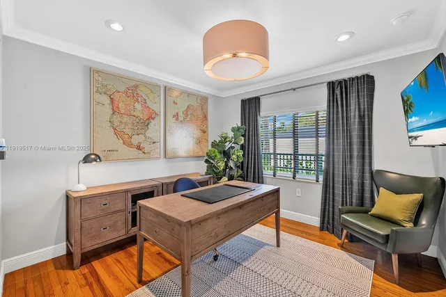 a room with furniture and a window