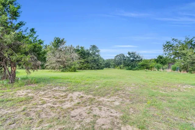a view of yard with ocean view