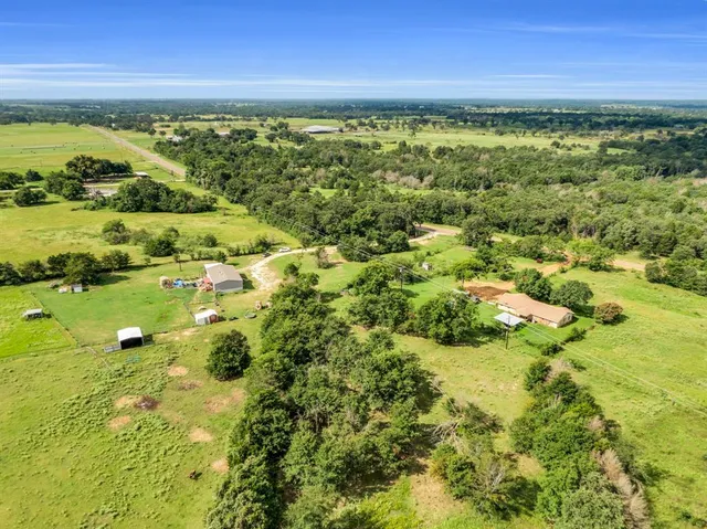 a view of a lake with a city