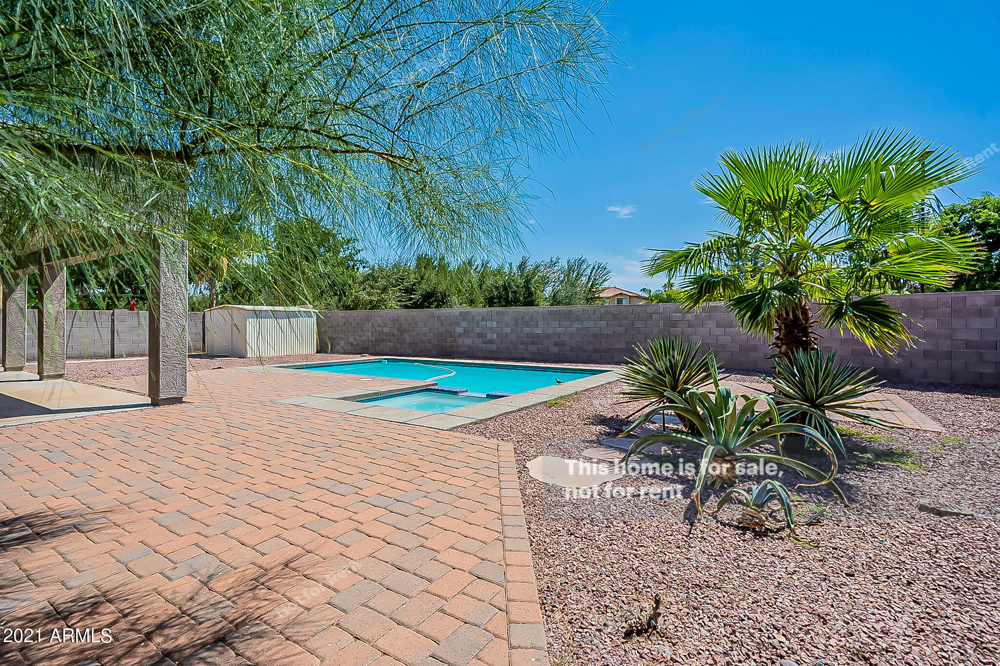 4639 East Timberline Road Gilbert, AZ 85297 - Photo 31 of 33 a view of a backyard