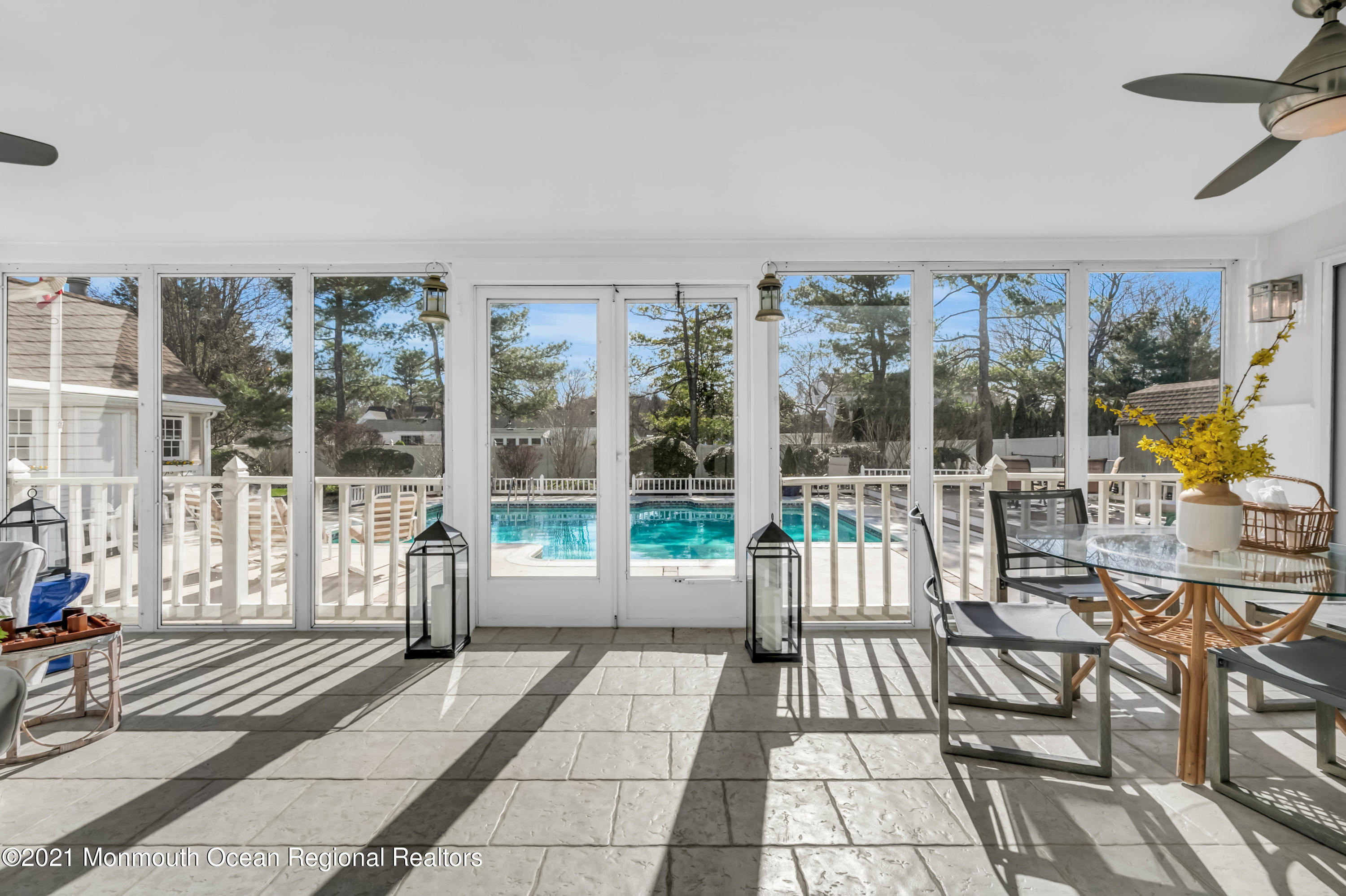 130 Lippincott Road Little Silver, NJ 07739 - Photo 5 of 7 a view of a patio with a dining table and chairs