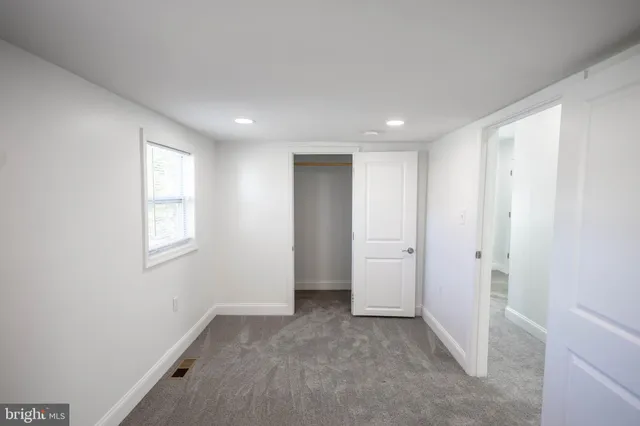 a view of hallway with window
