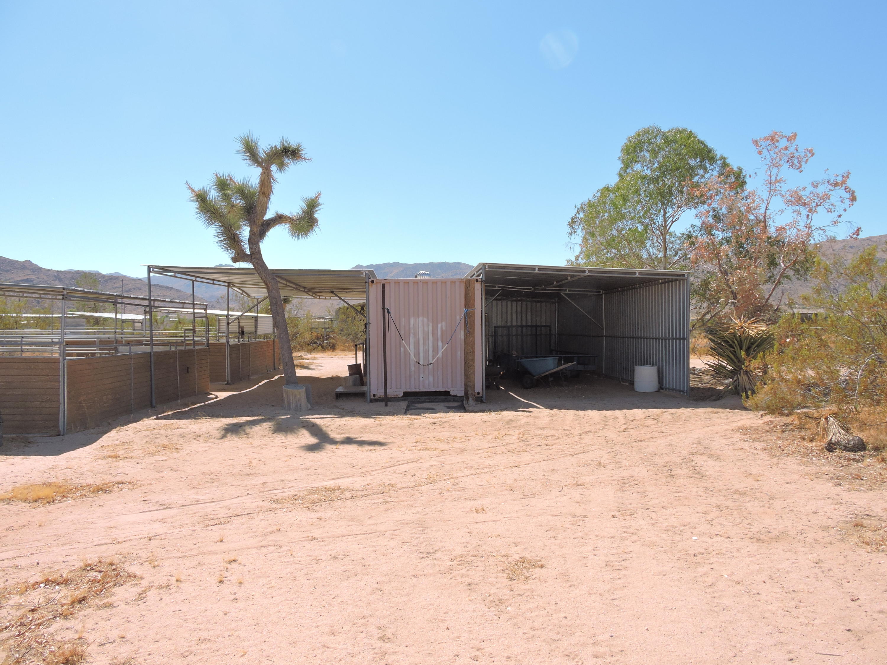 63533 Wagon Wheel Road Joshua Tree, CA 92252 - Photo 40 of 62 a view of a backyard of the house