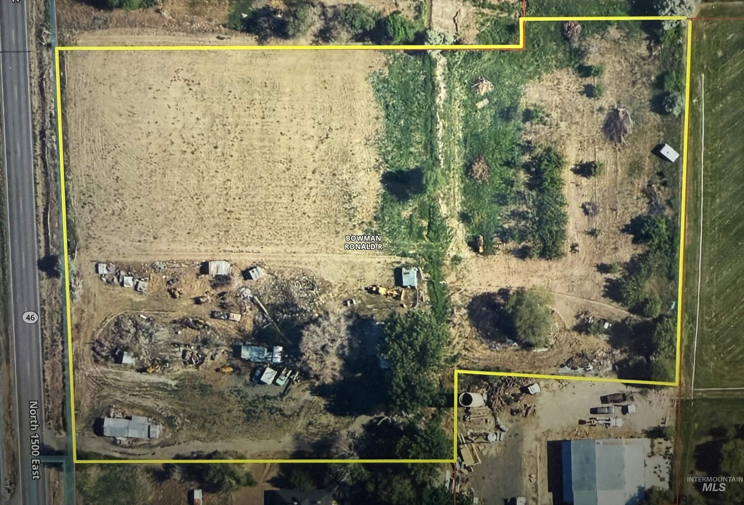 4260 North 1500 East Buhl, ID 83316 - Photo 1 of 1 View of rural area with property parcel outlined