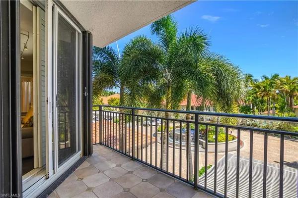 a view of a balcony