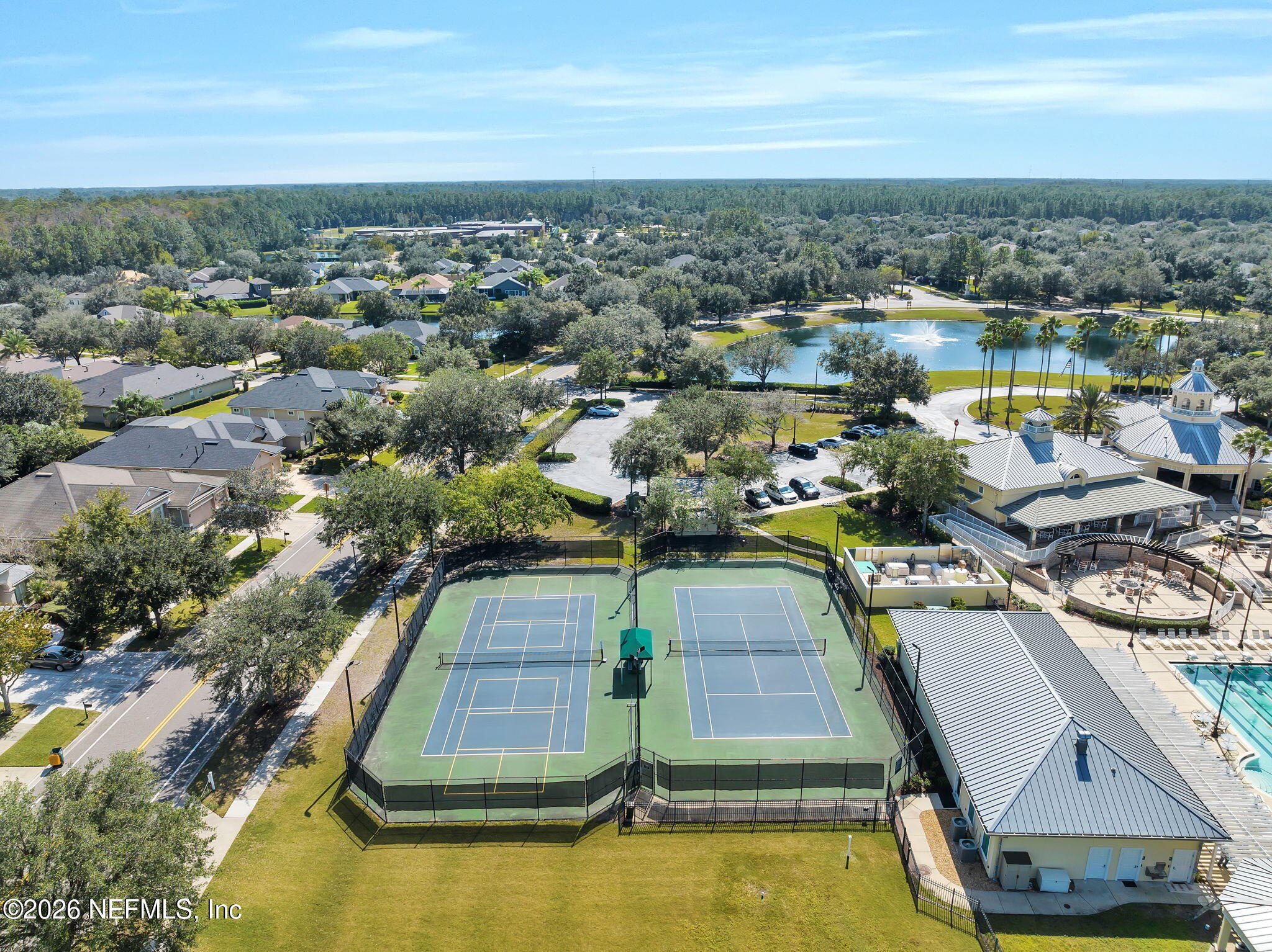 6191 White Tip Road Jacksonville, FL 32258 - Photo 57 of 58 an aerial view of a house with a swimming pool