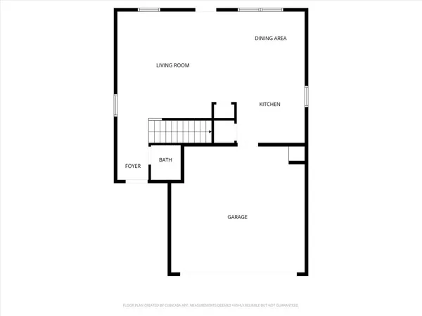 a picture of a bench in front of door