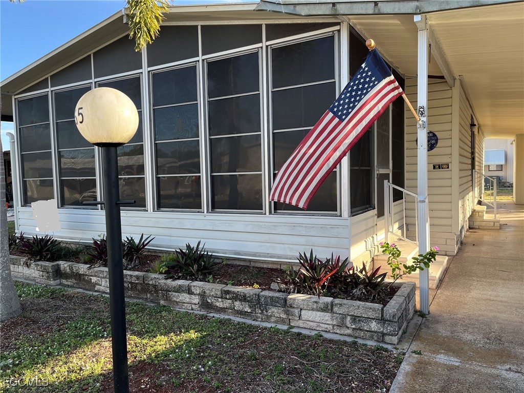 a view of balcony and porch