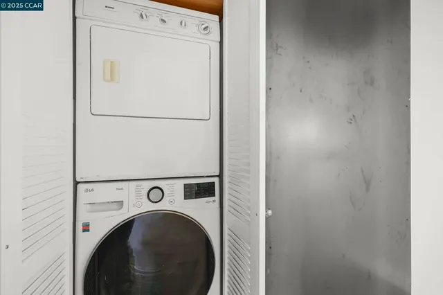 a view of balcony with a potted plant