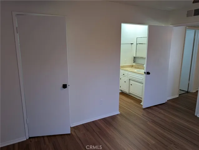 a view of wooden door