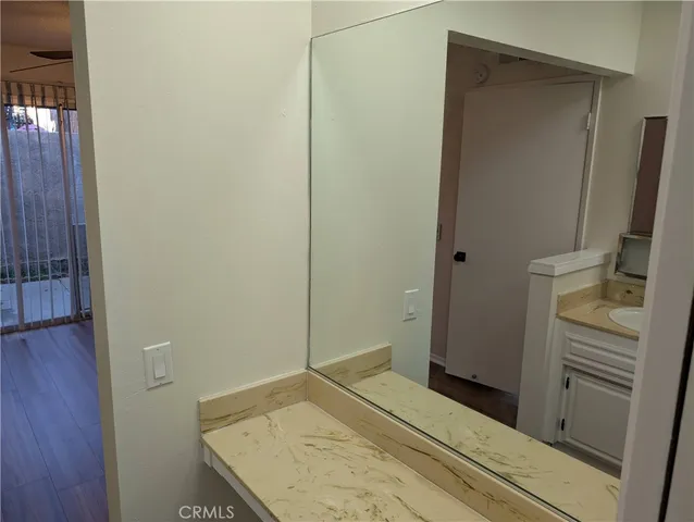 a view of a closet area