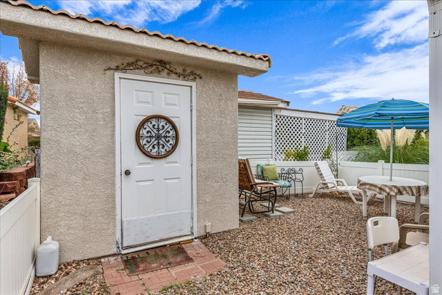 2990 East Riverside Drive, Unit 166 St. George, UT 84790 - Photo 6 of 22 Property entrance featuring stucco siding