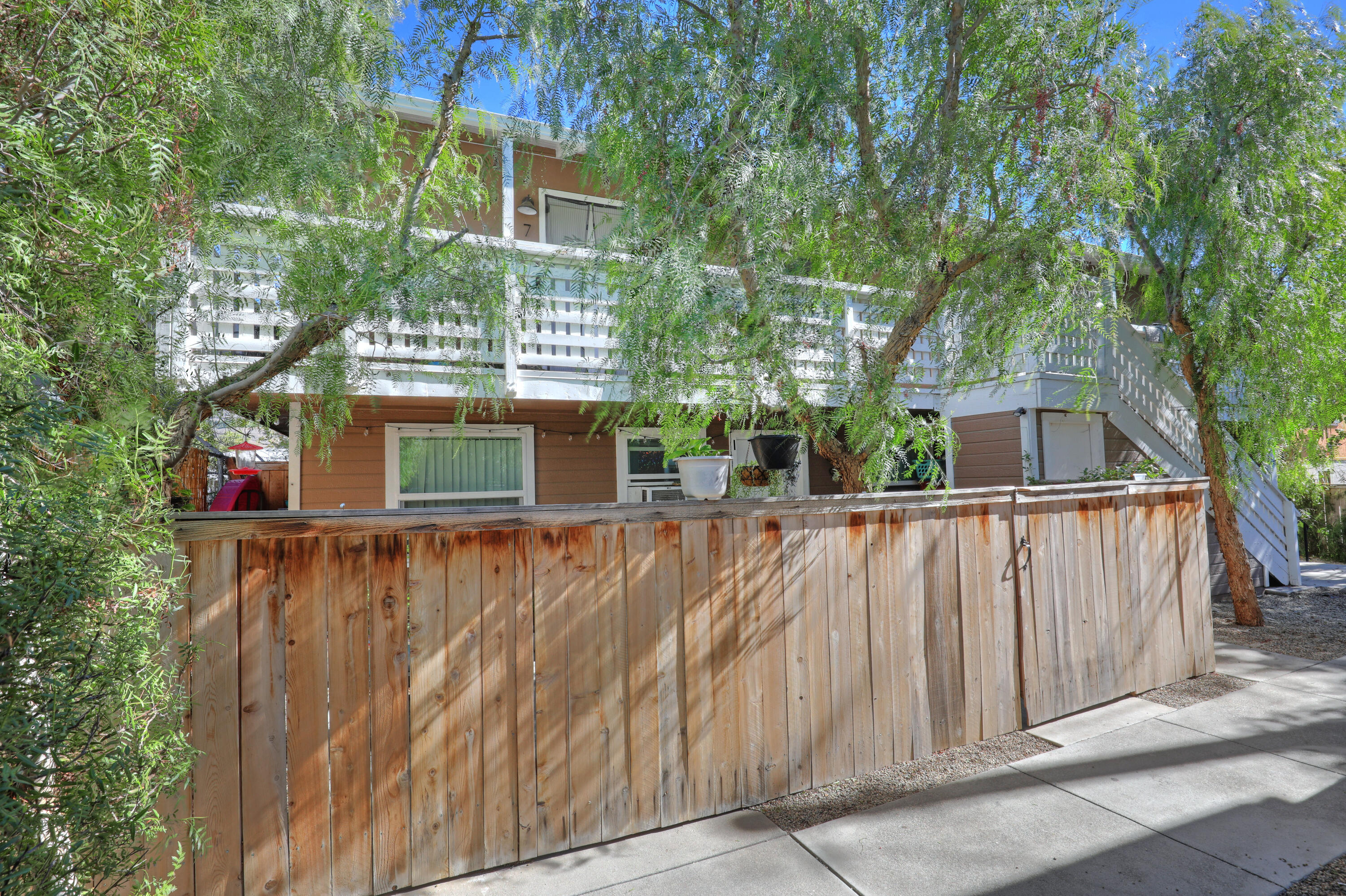 330-332 Fillmore Street Fillmore, CA 93015 - Photo 3 of 8 a view of a small yard from a balcony