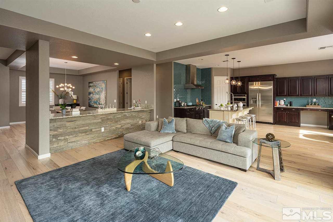 10020 Gold Cup Lane Reno, NV 89521 - Photo 21 of 30 a living room with furniture and kitchen view