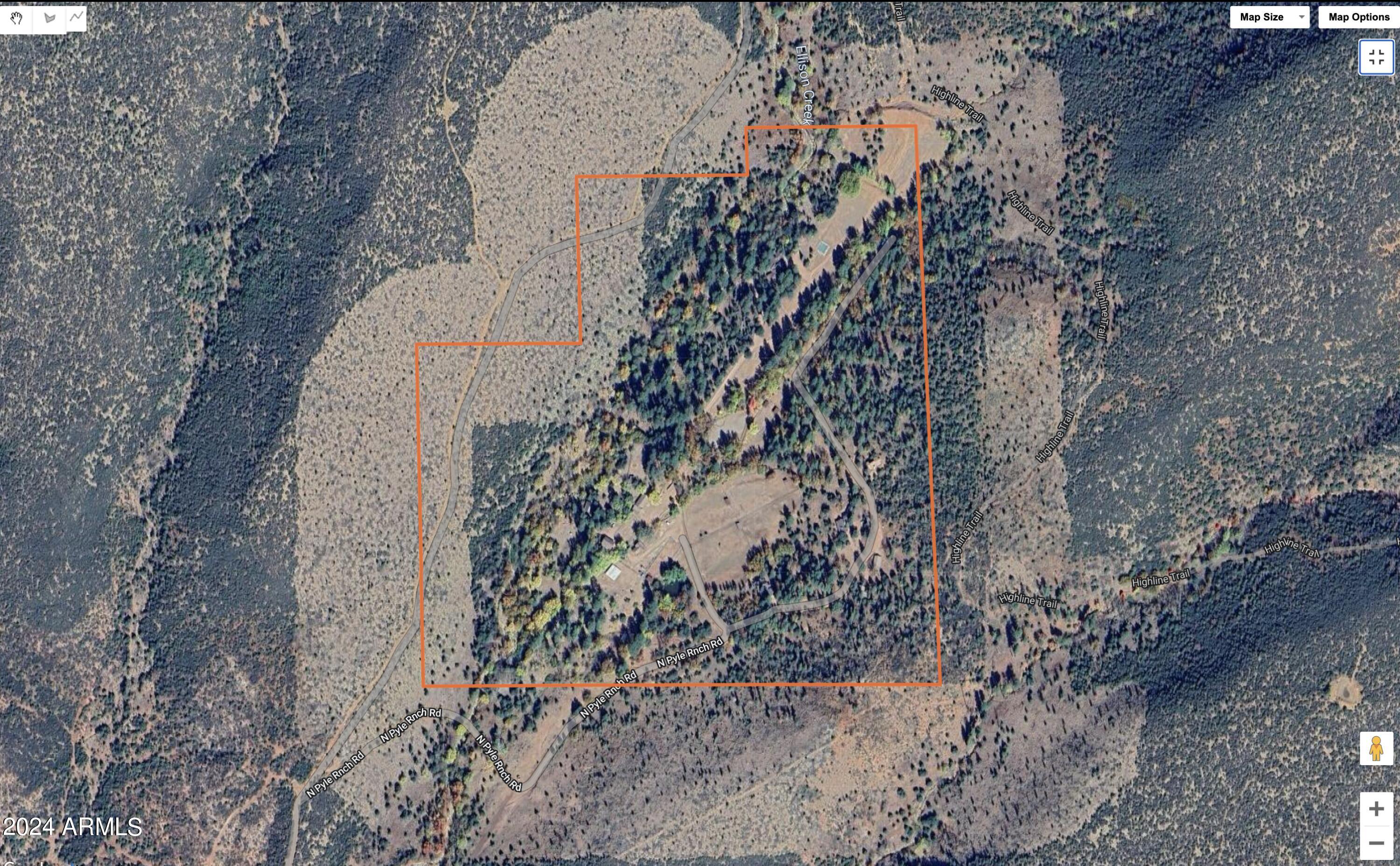 1804 Pyle Ranch Road Payson, AZ 85541 - Photo 34 of 90 No Toro Ranch birds eye
