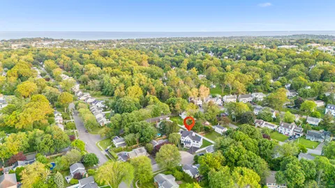 a view of city and mountain