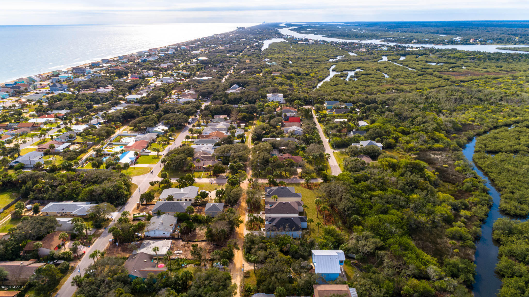 1851 Oak Place Flagler Beach, FL 32136 - Photo 12 of 31 an aerial view of residential houses with city view