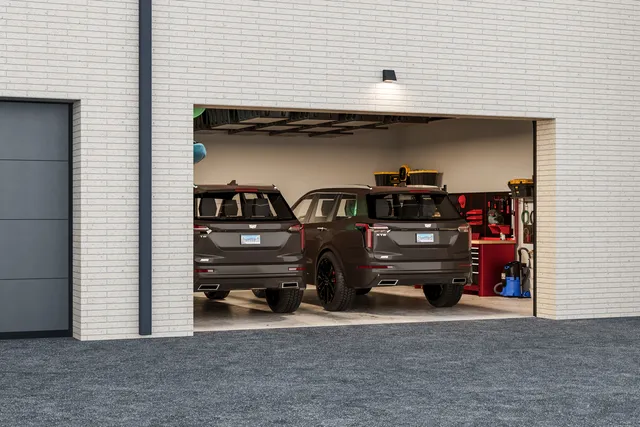 a view of car garage