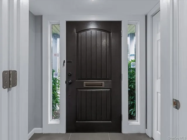 a view of a closet from a hallway