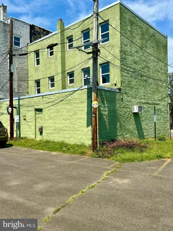 a front view of a building