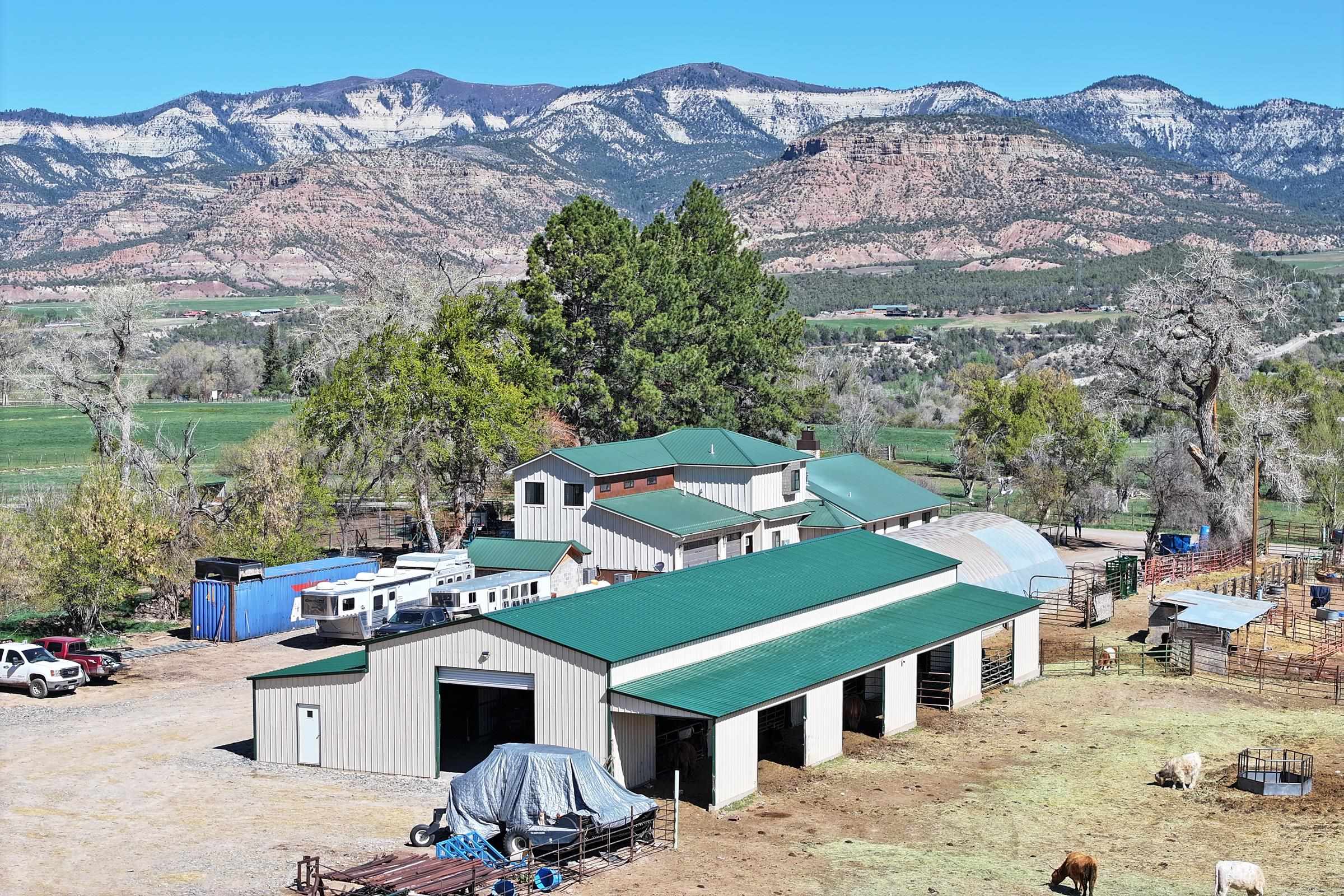 58749 Oe Road Collbran, CO 81624 - Photo 29 of 42 an aerial view of a house with a mountain