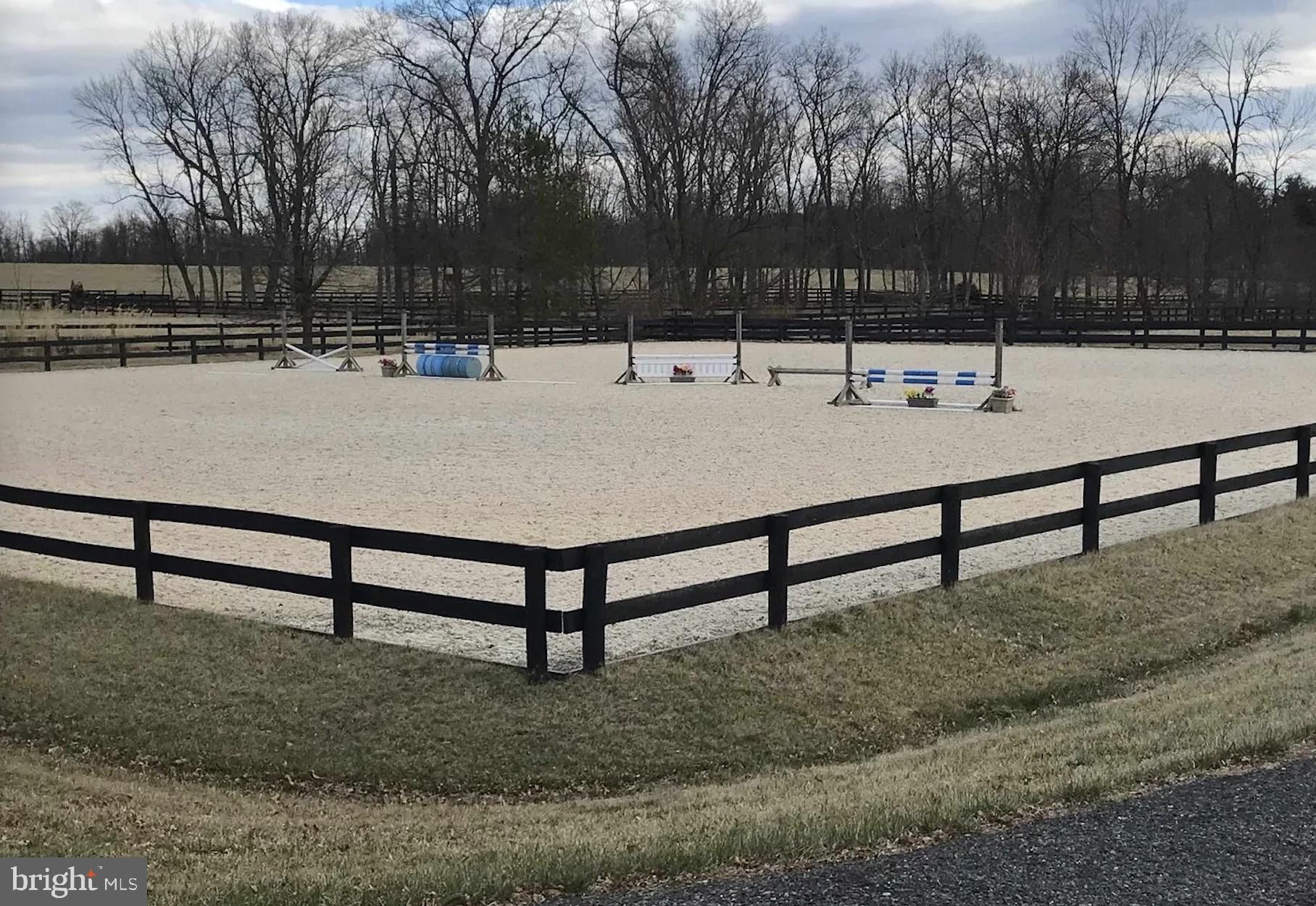 19744 Ridgeside Road Bluemont, VA 20135 - Photo 11 of 82 150 ft. x 125 ft. riding ring w Equifibre footing