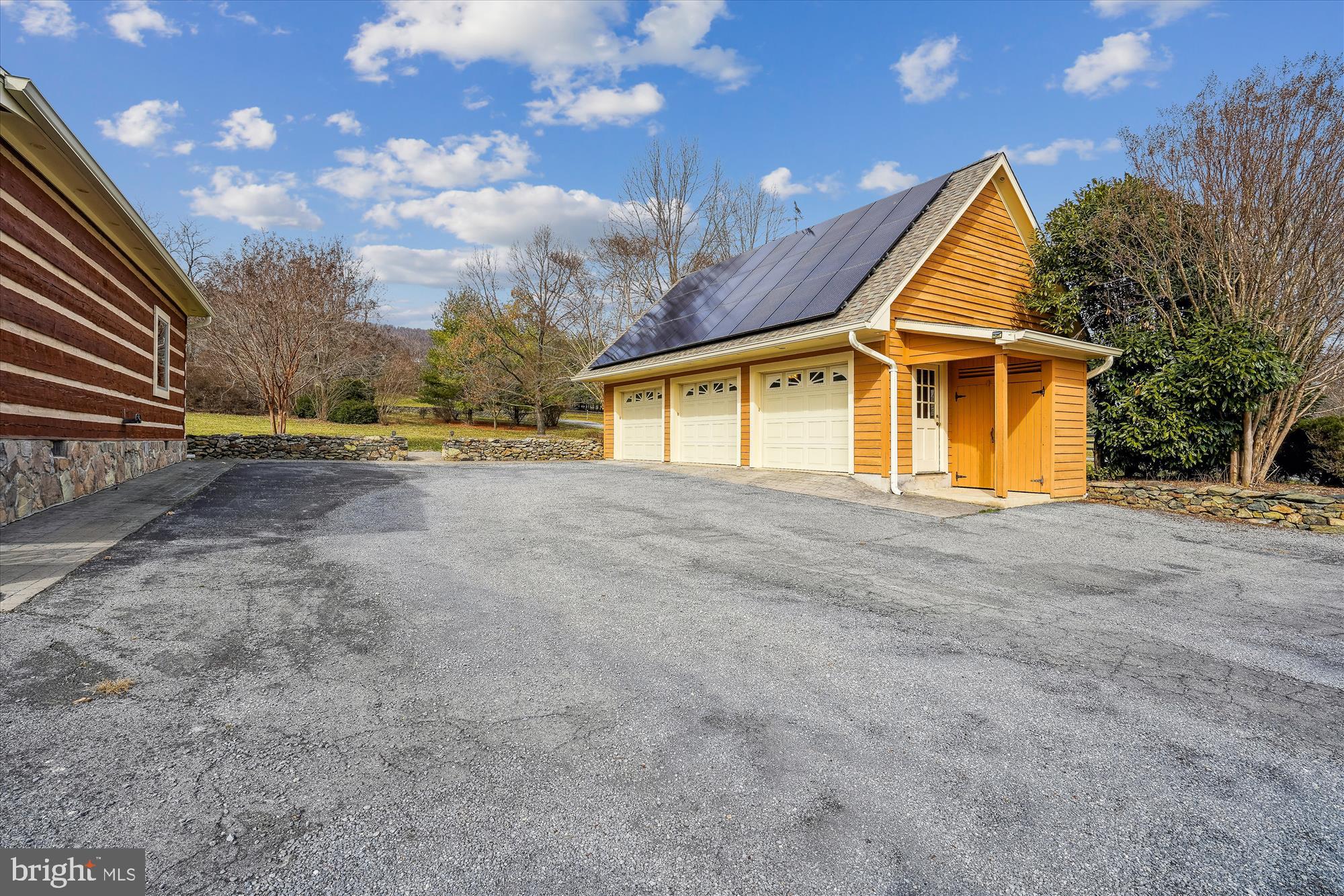 19744 Ridgeside Road Bluemont, VA 20135 - Photo 14 of 82 3 car detached garage with solar panels