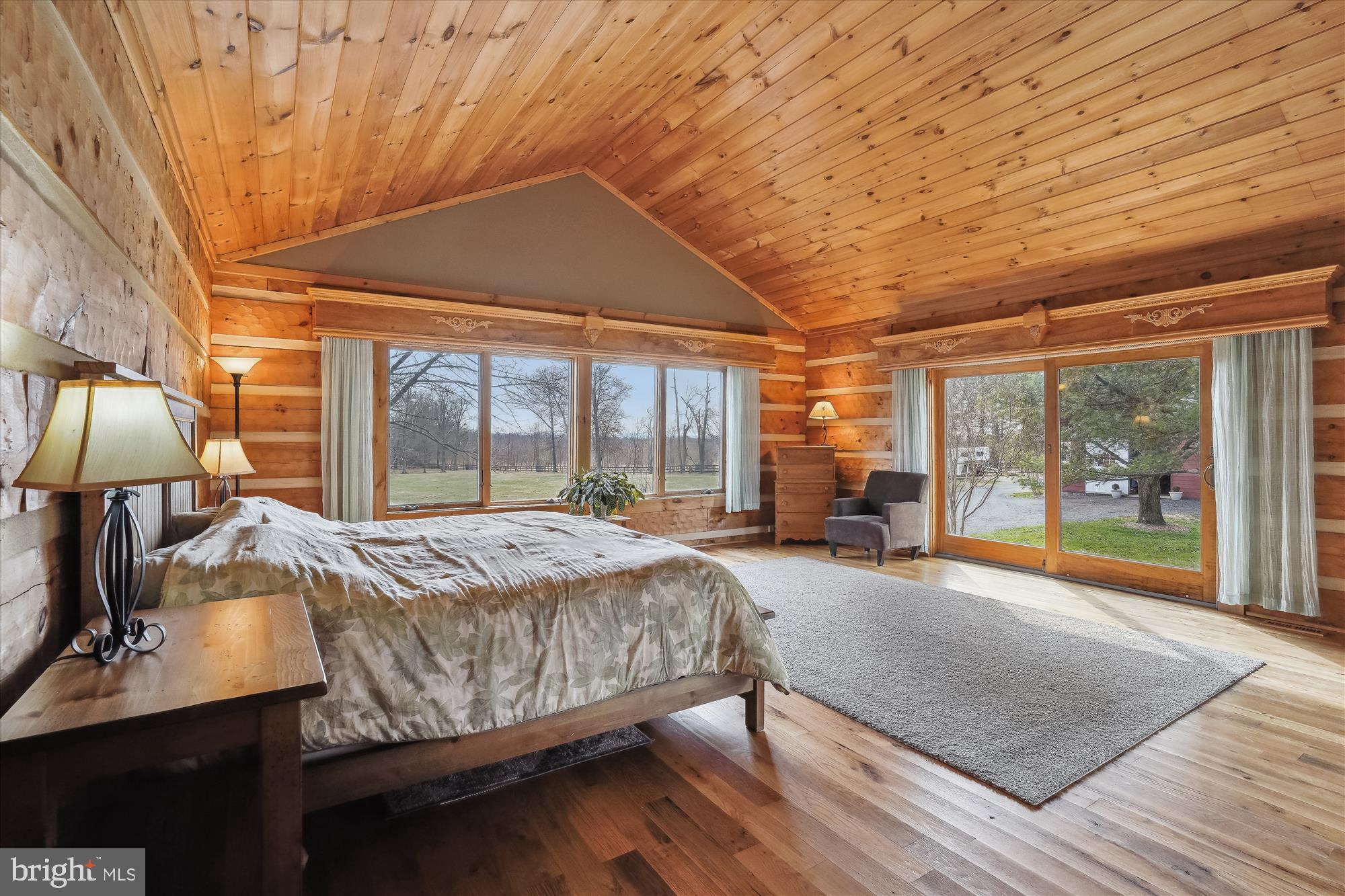19744 Ridgeside Road Bluemont, VA 20135 - Photo 50 of 82 Spacious primary BR w large windows; dbl sliders