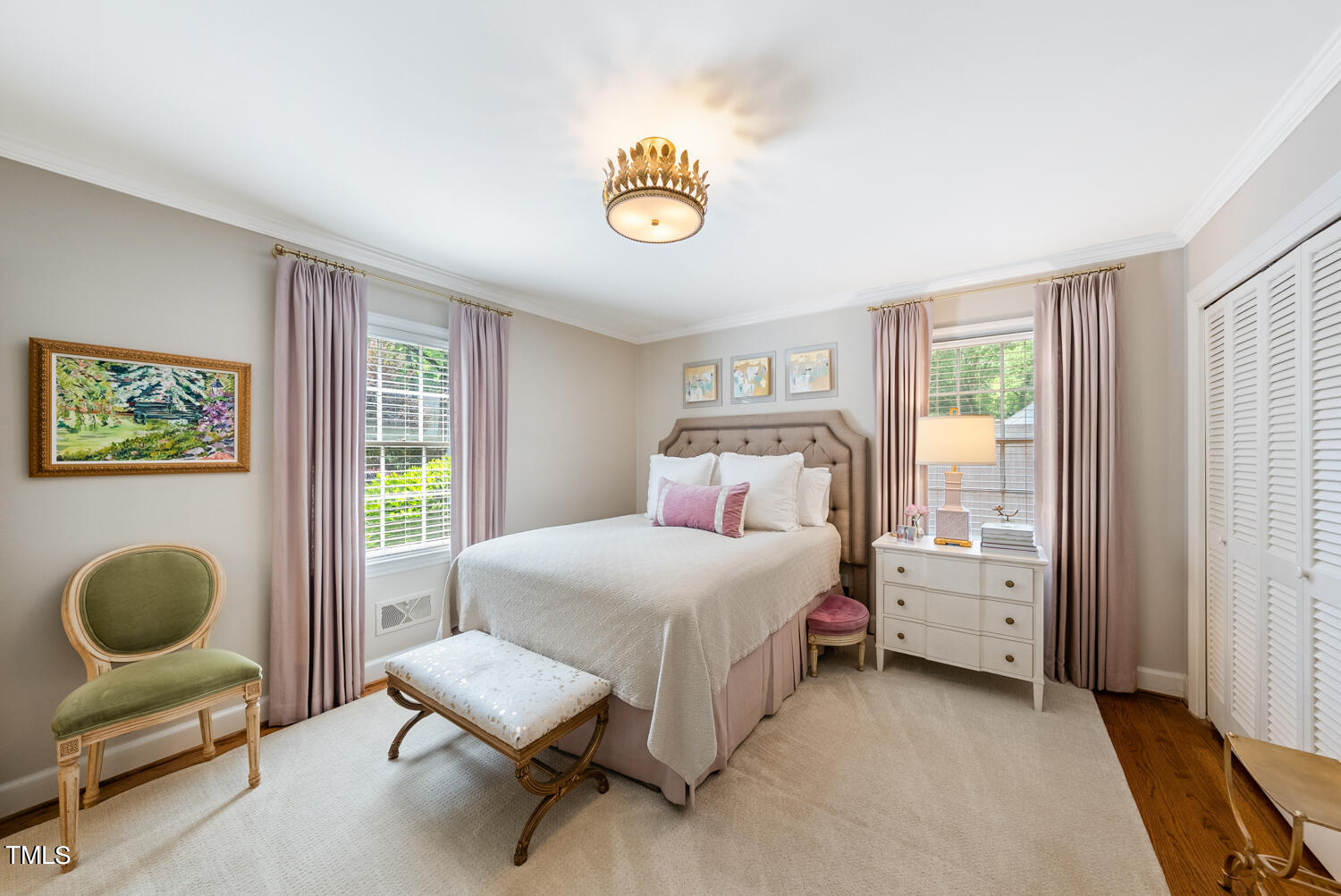 2421 Tyson Street Raleigh, NC 27612 - Photo 22 of 61 a bedroom with a bed and a window