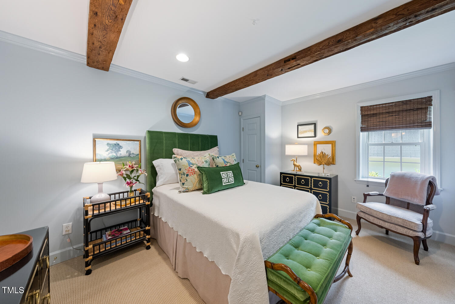2421 Tyson Street Raleigh, NC 27612 - Photo 35 of 61 a bedroom with a bed and a couch