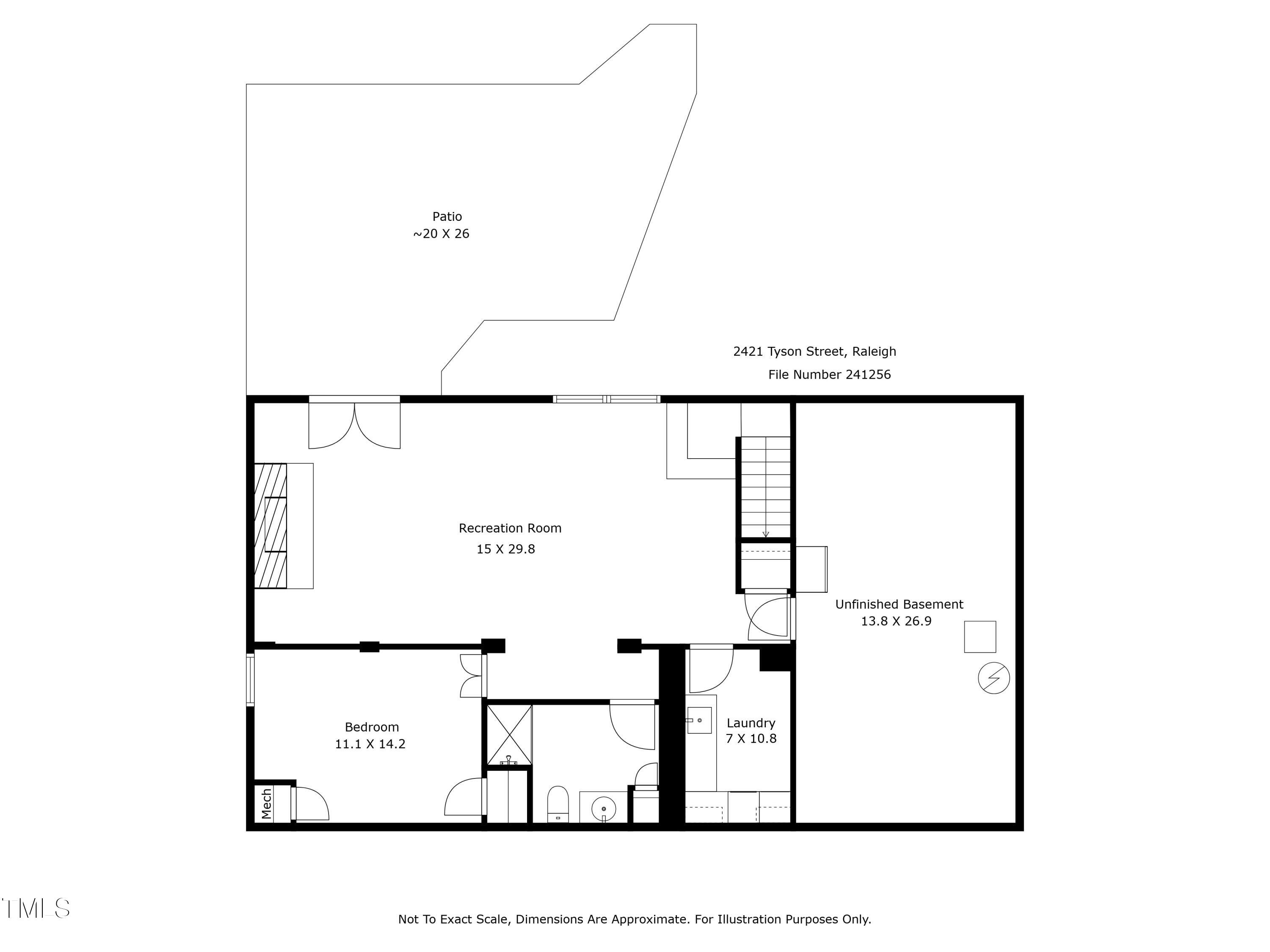 2421 Tyson Street Raleigh, NC 27612 - Photo 40 of 61 1st_floor_2421_tyson_street_raleigh_with