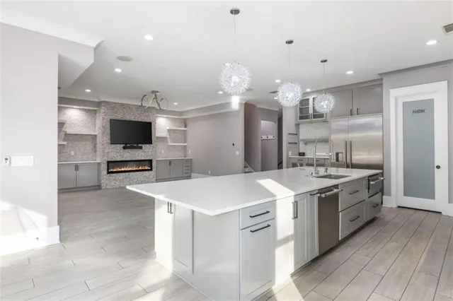 a view of walk in closet with window