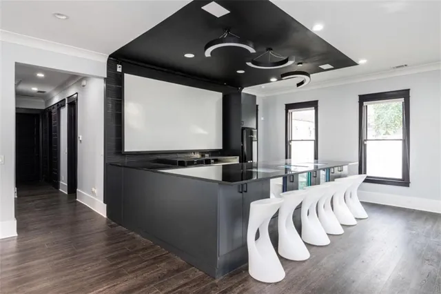 a house with trees in front of it