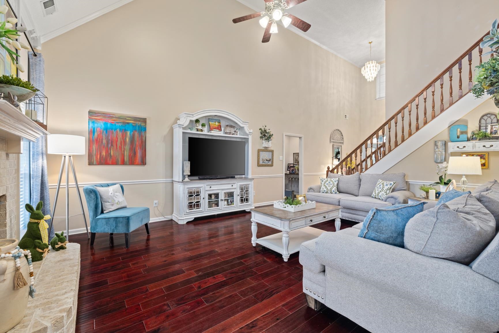 4760 Conner Whitefield Road Ripley, TN 38063 - Photo 8 of 40 a living room with furniture flat screen tv and wooden floor