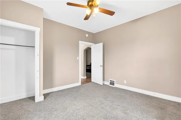 a view of an empty room