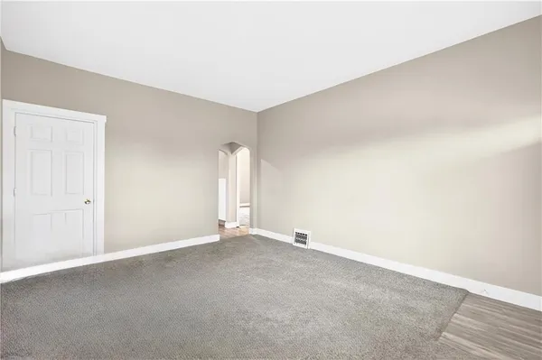 a view of an empty room