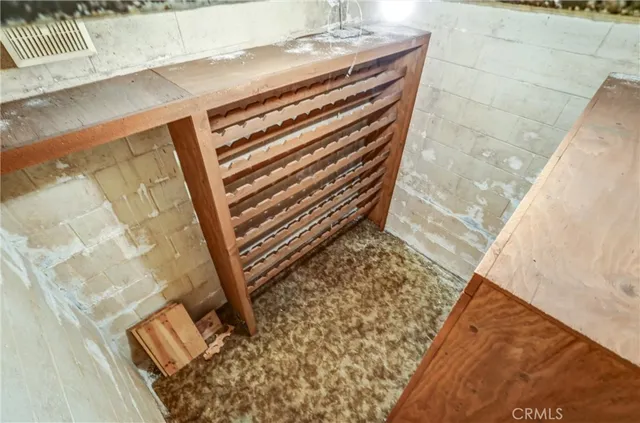 an aerial view of residential houses and outdoor space