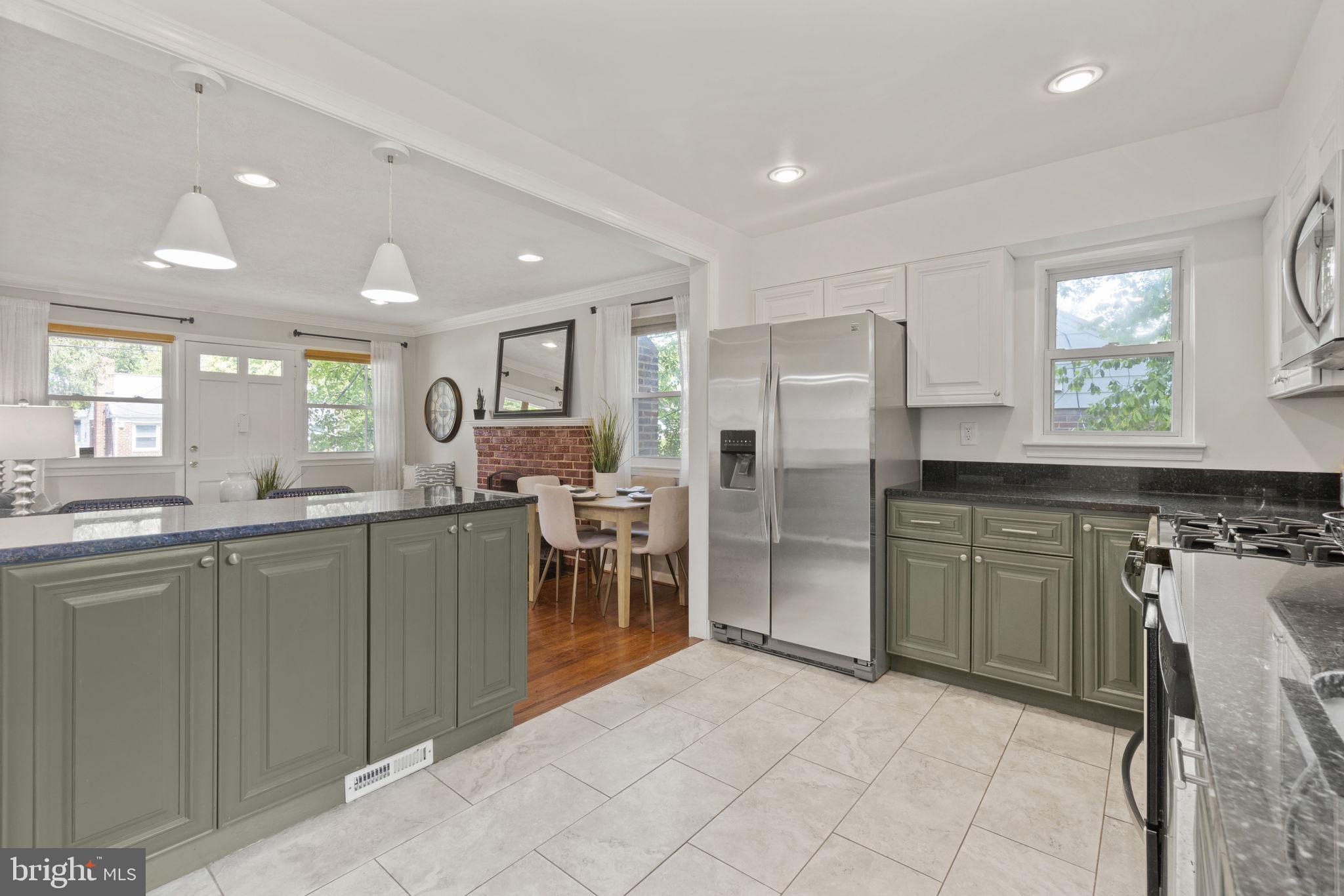 1512 Windham Lane Silver Spring, MD 20902 - Photo 11 of 47 Large Kitchen with Tile Floor