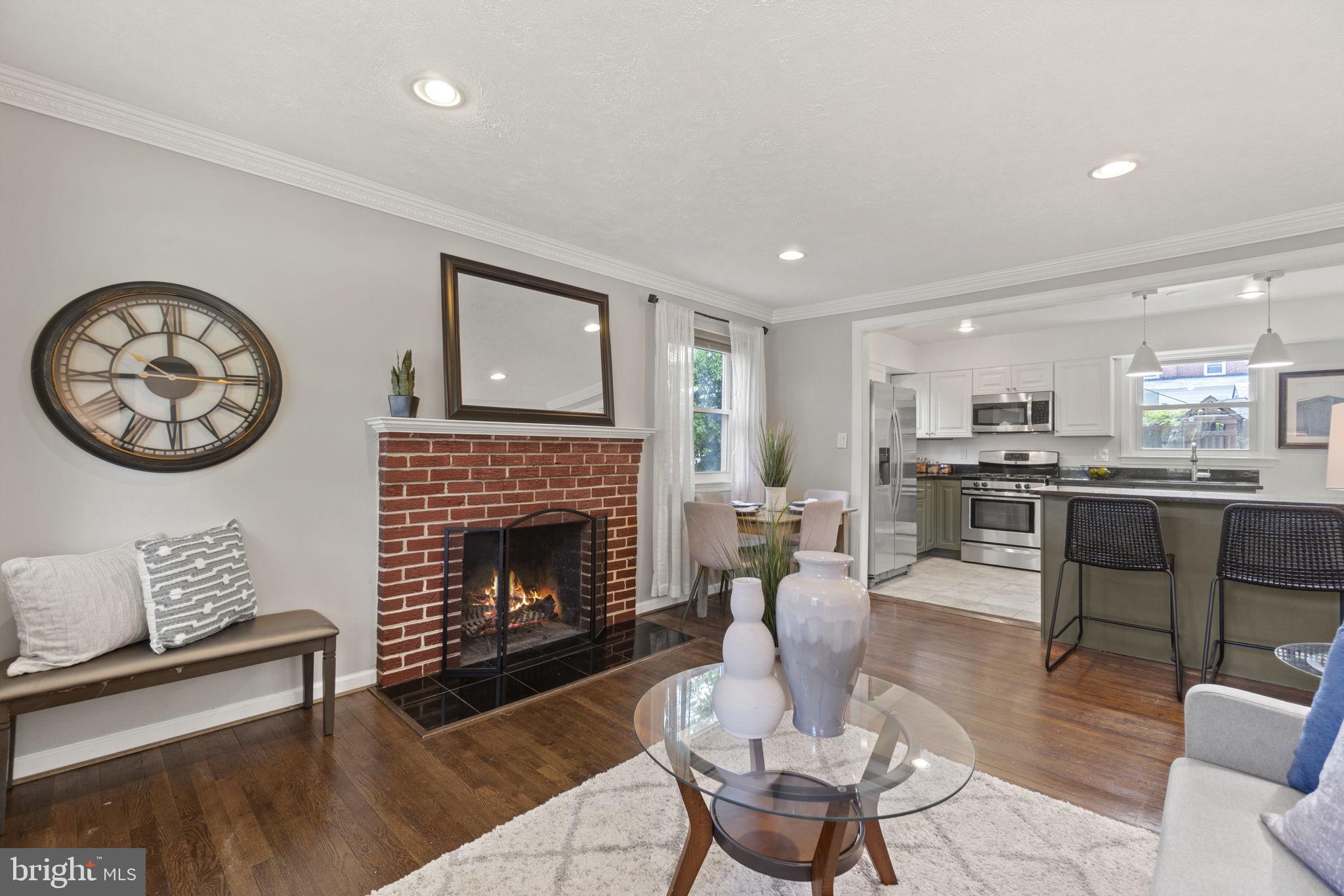 1512 Windham Lane Silver Spring, MD 20902 - Photo 3 of 47 Living Room with Fireplace