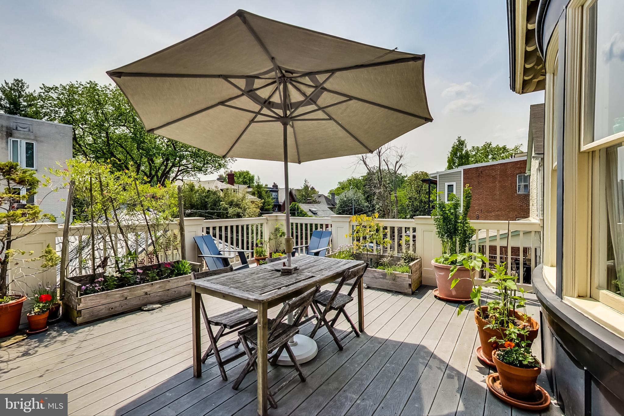 3324 18th Street Northwest, Unit 9 Washington, DC 20010 - Photo 20 of 44 a view of balcony with furniture and wooden floor