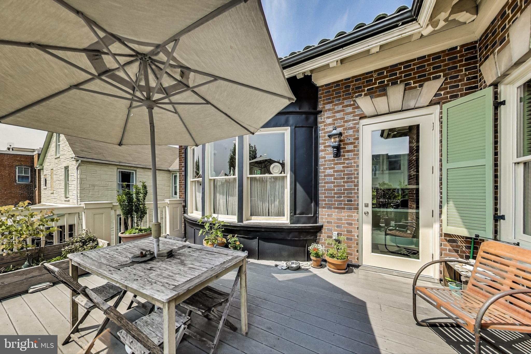 3324 18th Street Northwest, Unit 9 Washington, DC 20010 - Photo 22 of 44 a view of a dinning tables and chairs in patio of the house
